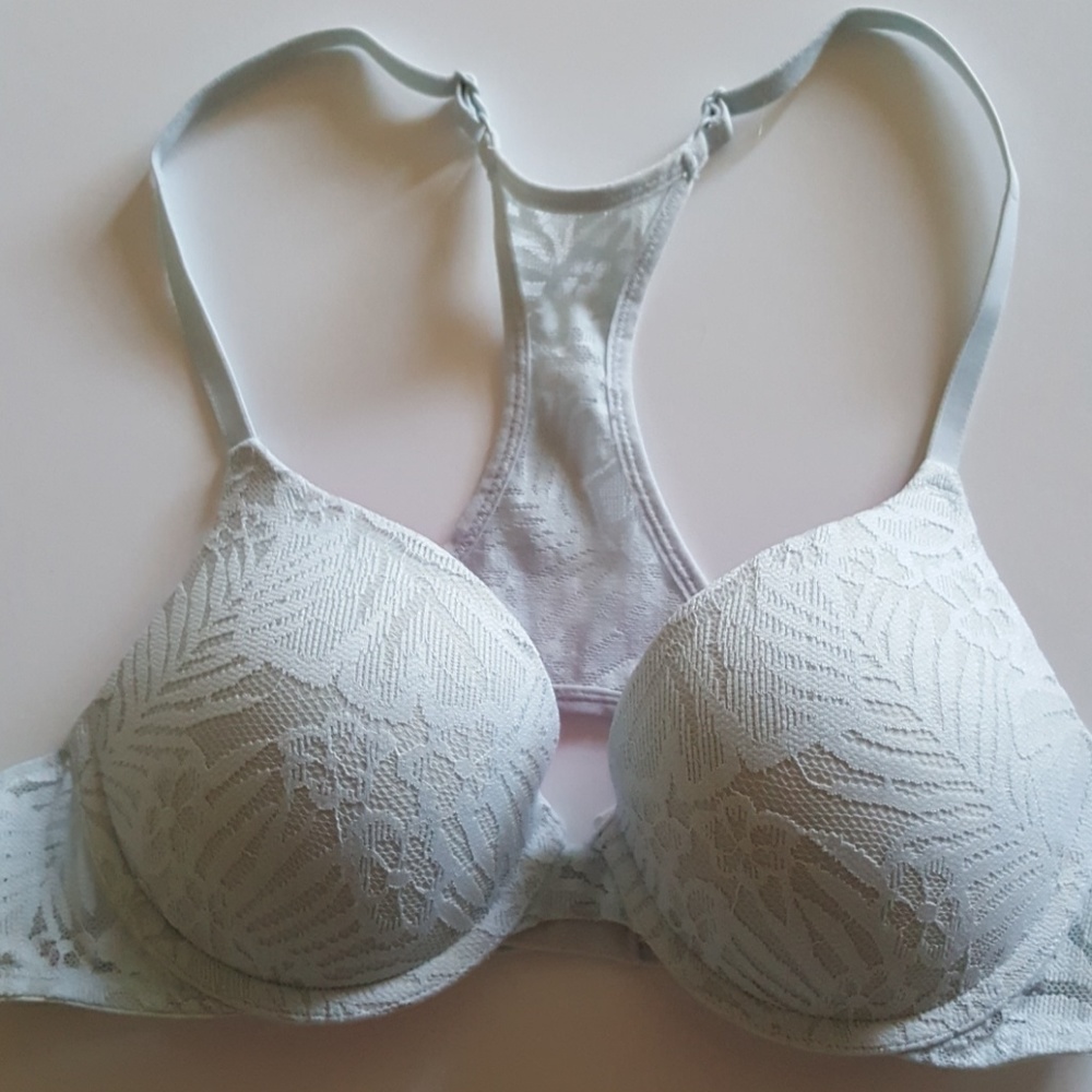 Pink Raserback Push-up bra